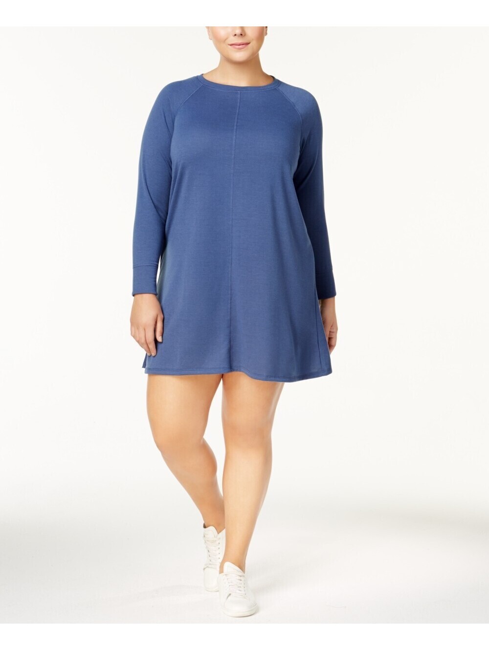 No Comment Womens Plus Size Lace-Back Sweatshirt Dress Size 1X